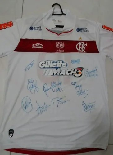 CAMISA DO FLAMENGO AUTOGRAFADA
