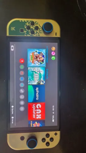 Nintendo Switch OLED edição Zelda desbloqueado 512g