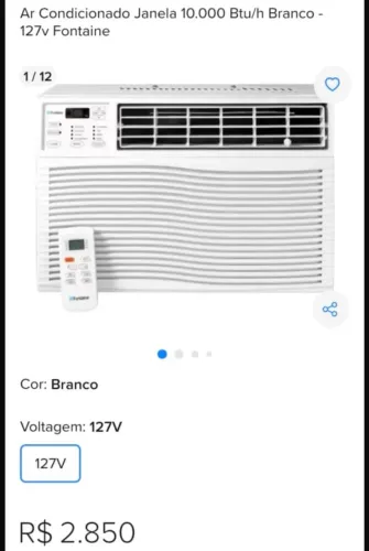 Ar-condicionado 10mil btu