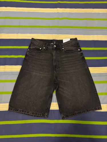 Bermuda Baggy Jeans Masculina H&M
