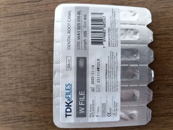 Limas ENDODONTICAS MECANIZADAS marca TDK Files e Denco CAMALEÃO