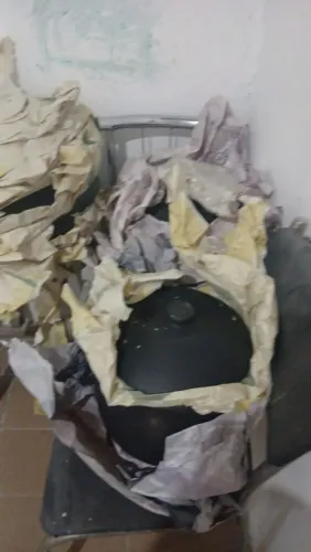Fogão a lenha e panela de Barro