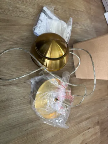 Lustre pendente dourado