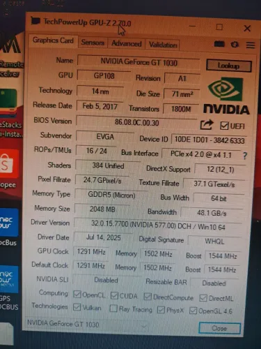Kit i3 3240 e gt1030 2gb