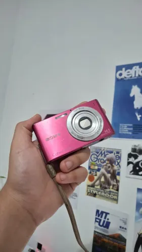 Câmera Cybershot DSC W320 ROSA 14.1MP PERFEITO FUNCIONAMENTO