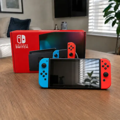 Nintendo Switch V2 - 128 GB (Muito novo e com jogos!)