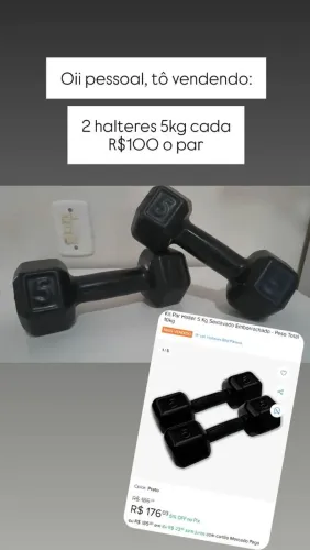 Halteres musculação