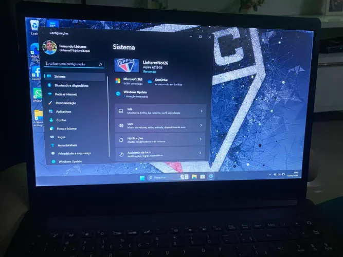 Notebook ACER A315-34