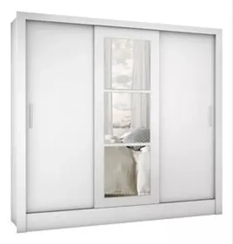 Guarda Roupa 3 Portas De Correr Com Espelho - Oferta!!