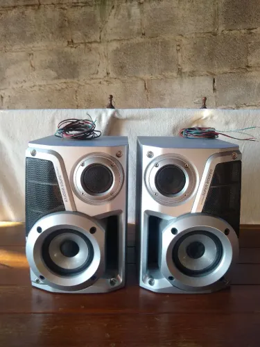 Par de Caixas Panasonic Super Woofer Antigus
