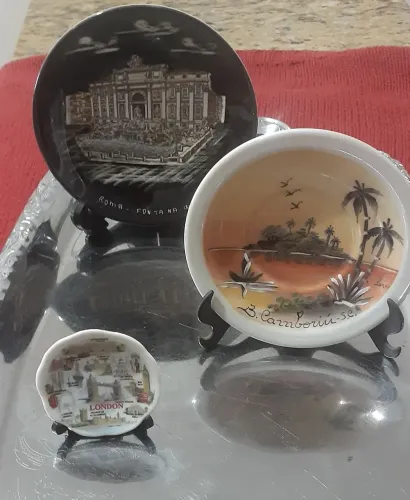 Bandeja, Pratinhos, porcelana, cozinha, decoração, jantar, mesa, aluminio