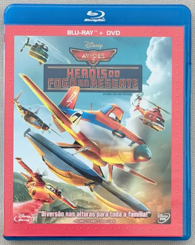 BLU-RAY + DVD DISNEY AVIÕES - HERÓIS DO FOGO AO RESGATE
