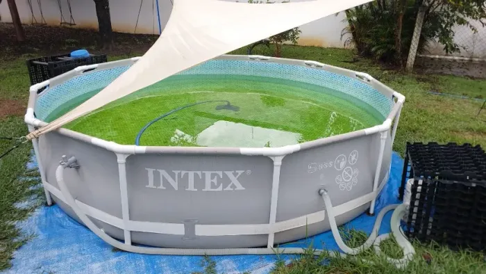 Piscina Intex 6.503L 3,66m x 76cm + Bomba Filtro 127V + Capa
