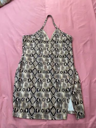 Vestido animal print TAM GG