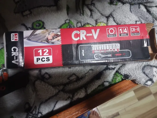 JOGO DE SOQUETES CR-V 1/4" - 12 PEÇAS