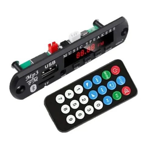 Reprodutor de mp3, bluetooth 5.0, rádio fm, TF, usb