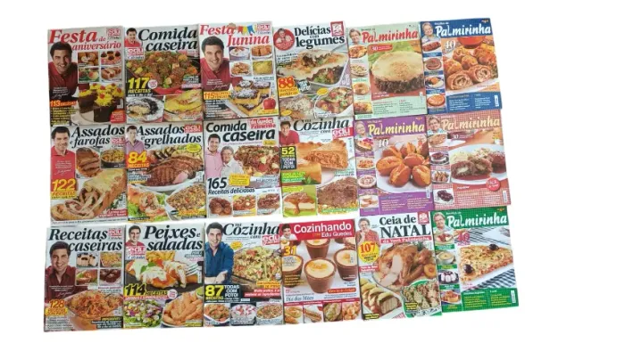 56 Revistas de Culinária do Edu Guedes e da Palmirinha