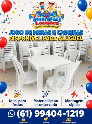 JOGO MESA E CADEIRA