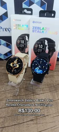 Smartwatch Zeblaze Btalk 3 Plus Recebe Chamadas e Notificações 