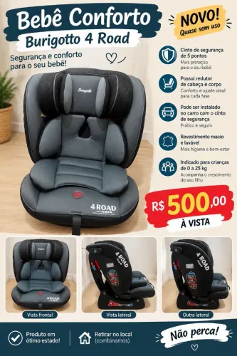 Bebê conforto semi-novo quase sem uso lindo