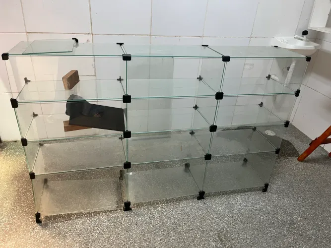 Balcão de vidro