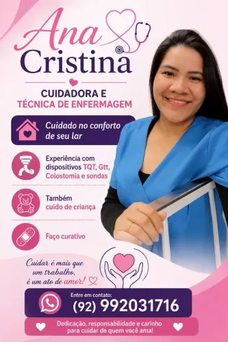 Cuidadora e técnica de enfermagem