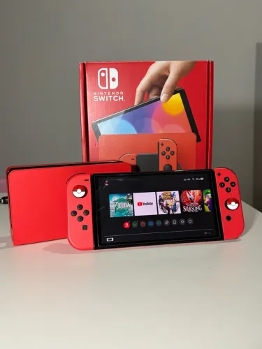 Nintendo Switch OLED Mario Red edition + acessórios