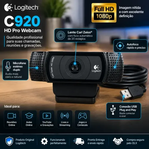 Webcam Logitech C920 HD Pro Original