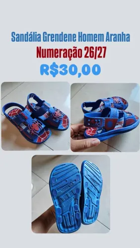 Sandália Homem Aranha 