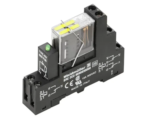 Acoplador Rele 24 Vcc 2 Reversiveis 1218410000 Weidmuller Conexel
