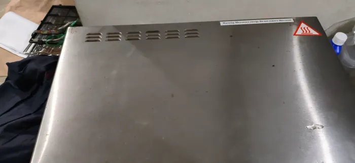 Micro-ondas Brastemp ative inox espelhado com grill td funcionando