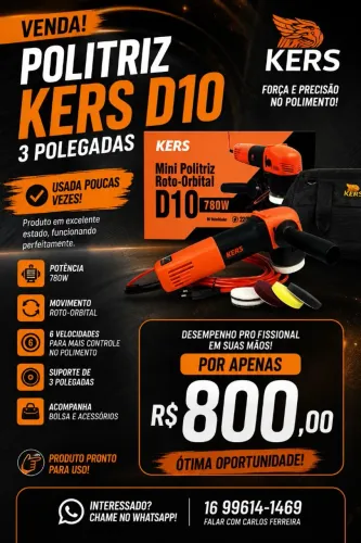 Politriz roto orbital kers d10