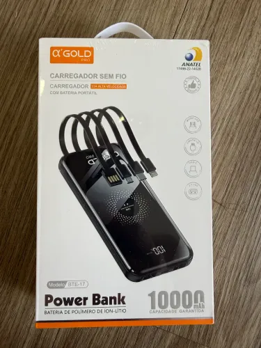 Carregador portátil por indução na loja Supereletronicosjf 