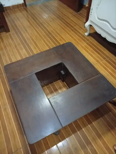 Mesa de Centro Quadrada Imbuia Maciça - Original Casa Finland