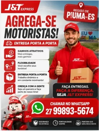 Agrega-se motoristas para região de Piuma