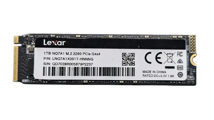 SSD Nvme Lexar 1tb Gen 4x4 Saúde 100%