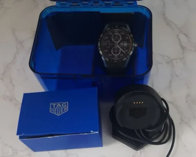 Relógio Tag Heuer Connected Masculino Preto 45mm Android IOS