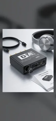 Conversor de Áudio Digital para Analógico DAC HiFi com Amplificador de Fone