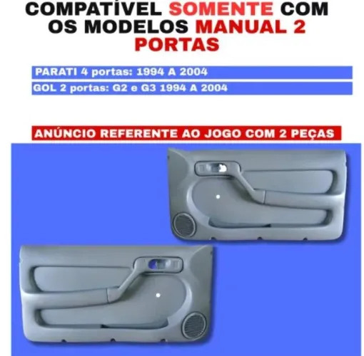 Kit forro 2 P/ gol /parati 1997 a 2004