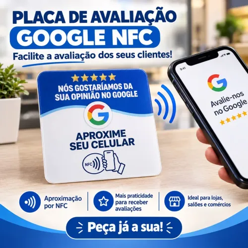 Placa de avaliação Google para seu negócio!!
