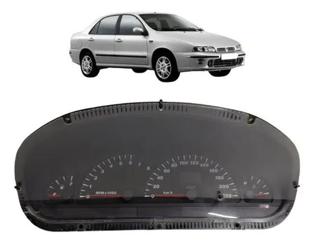 Painel Instrumentos Fiat Marea 6062480020 97/2008 Uzad0 Preto
