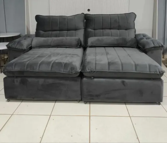 Sofá Retrátil e Reclinável Van Gogh 2,30m D33 Novo varios modelos