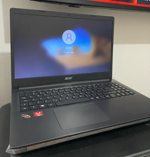 Notebook Acer 15.6? Ryzen 5 8gb RAM 256gb SSD Placa de Vídeo 2gb