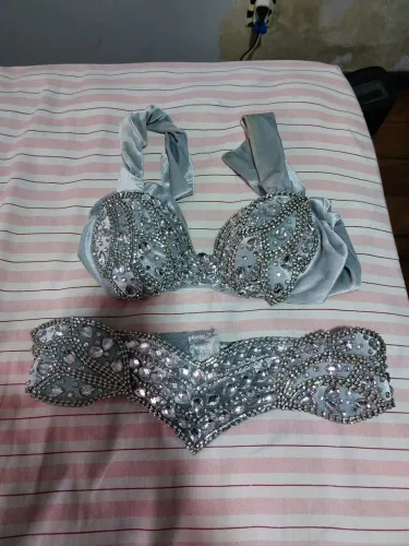conjunto dança do ventre cinturão e sutiã