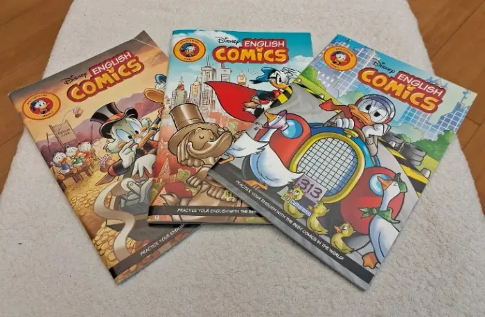 3 Revistas Disney em Inglês - Disney English Comics