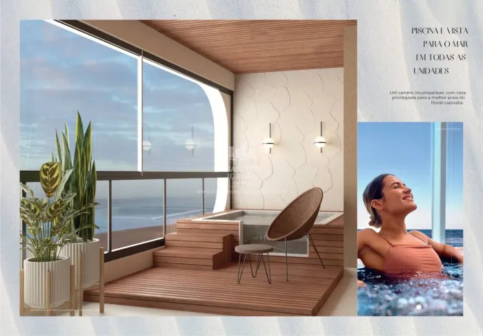 Apartamento em Iriri - Andar inteiro de 227 m² - Vista para o Mar - 4 suítes e 2 vagas