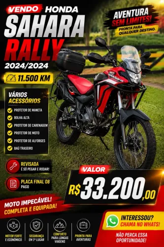 Vende-se Sahara - 300Cc Rally