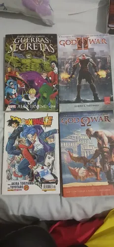 Conjunto 3 livros e 1 mangá 