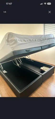 Cama Box Baú casal Queen Size | Parcela cartão de crédito