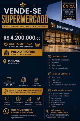 SUPERMERCADO À VENDA - MANAUS